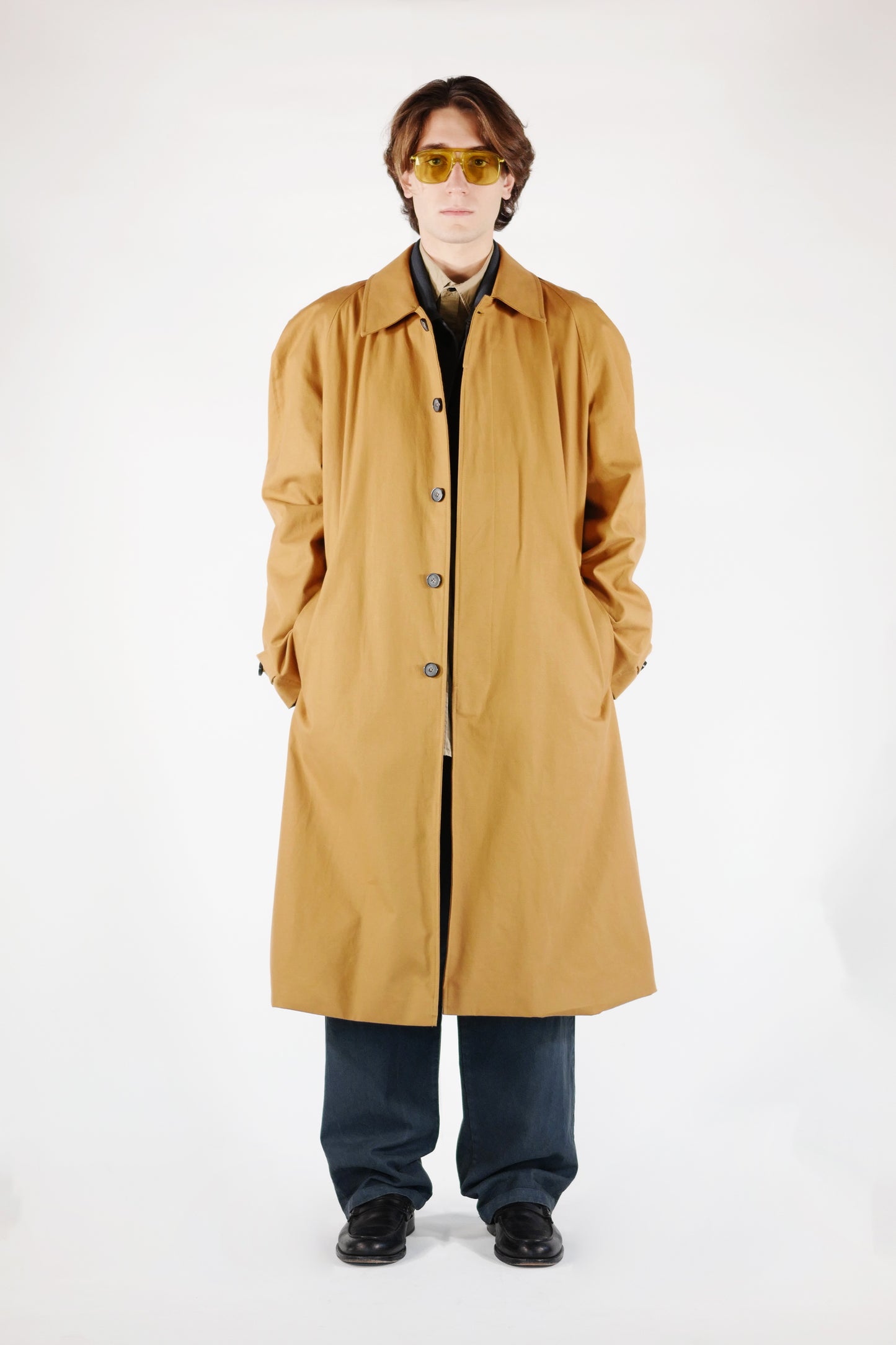 Balmacaan Coat - Camel Brown – A Little Known Brand